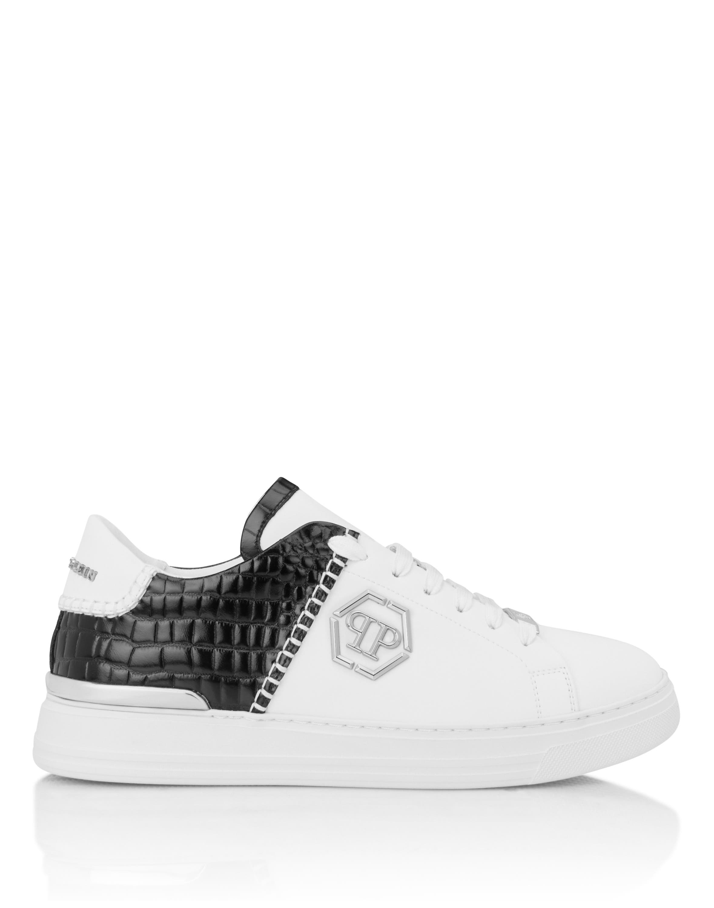 Low-Top Sneakers Icon Cocco Mix Unisex, Alternate, color, white/black