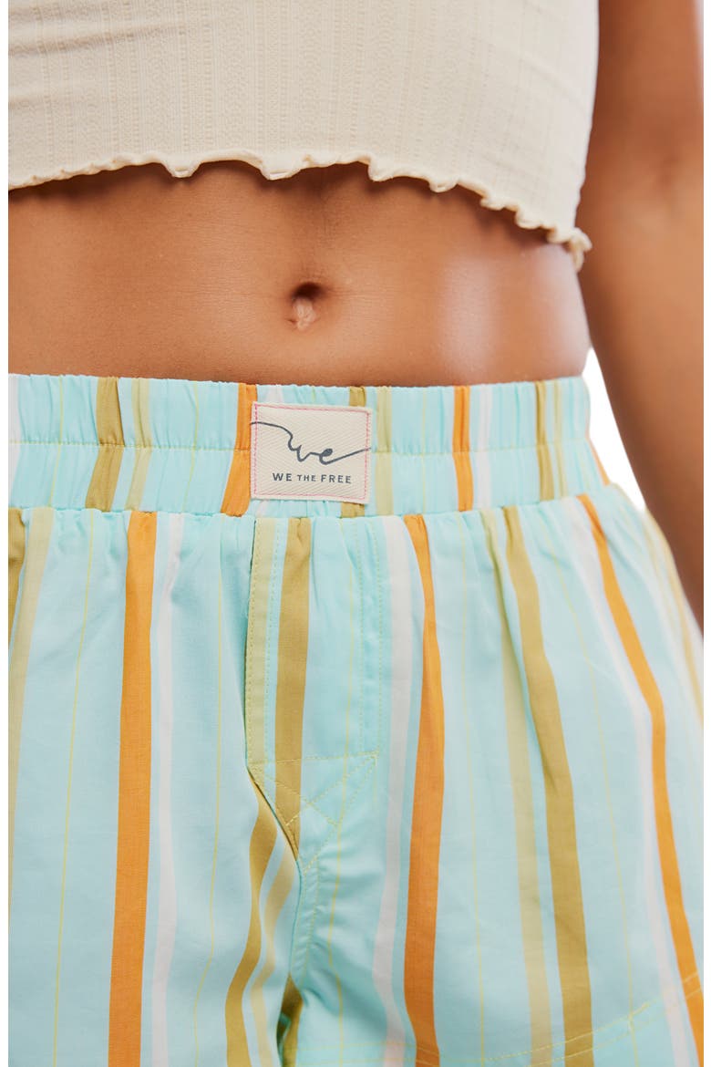 Day To Day Mini Boxer Pajama Shorts, Alternate, color, TURQUOISE COMBO