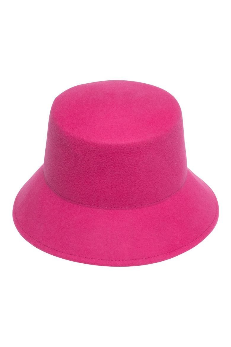 Jonah Wool Bucket Hat, Main, color, FUCHSIA