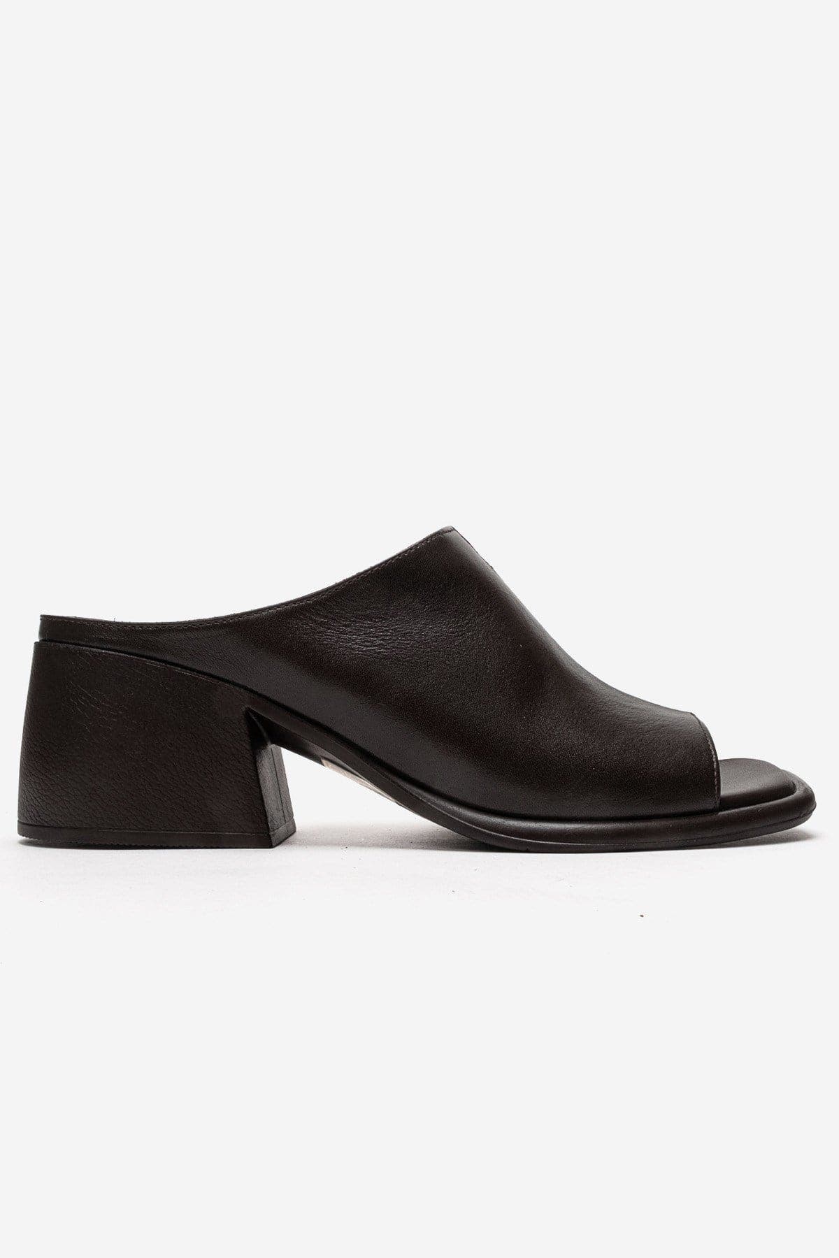 Sorex Leather Block Heel Sandal, Alternate, color, Brown