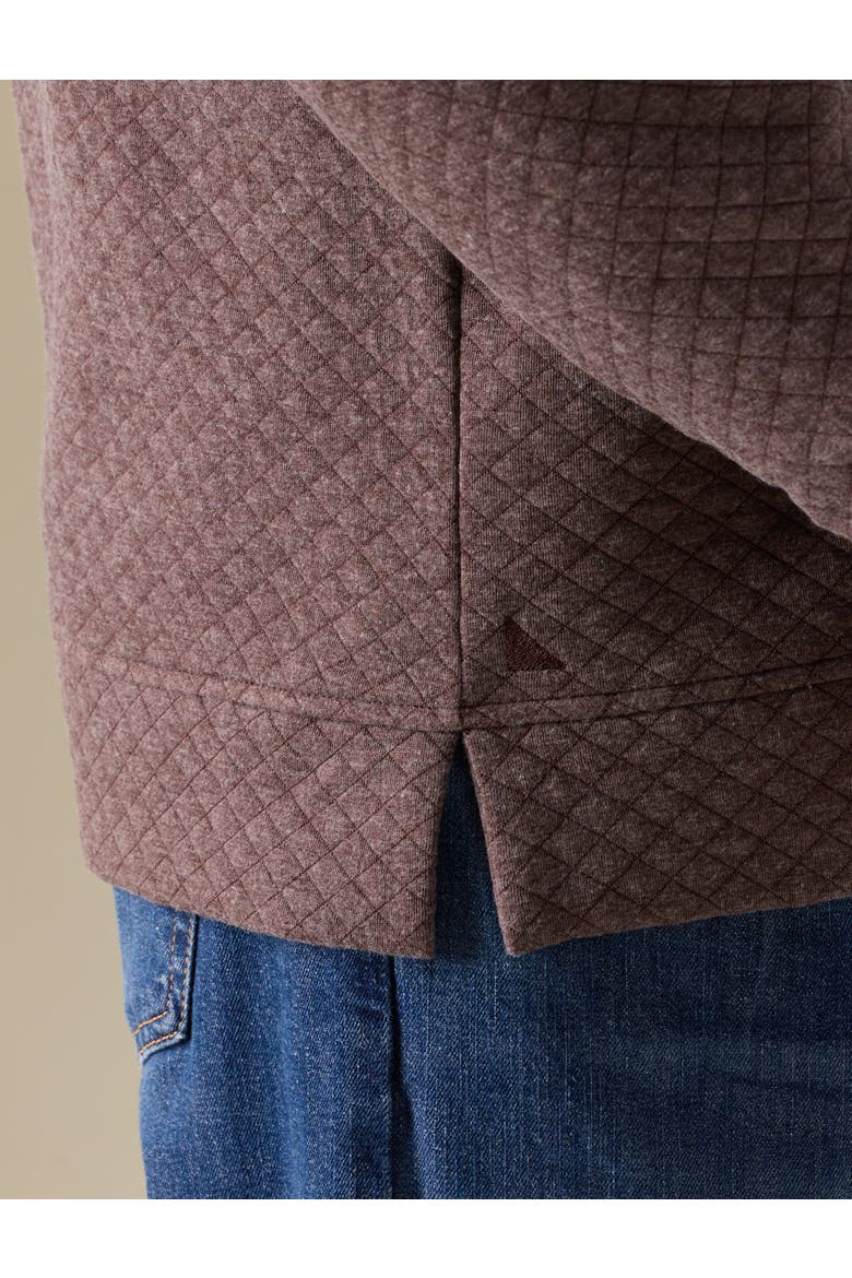 Big & Tall Quilted Sweatshirt, Alternate, color, BROWN