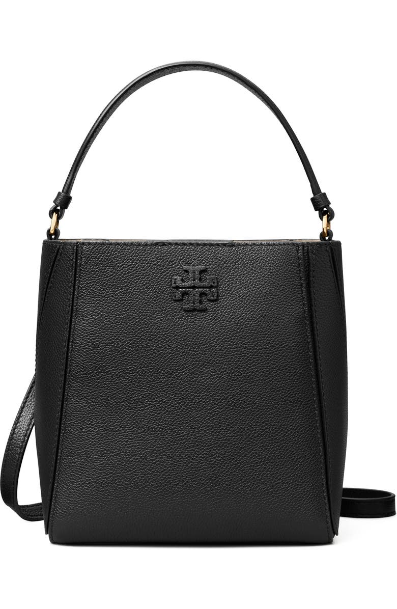 Tory Burch Small McGraw Leather Bucket Bag, Main, color,