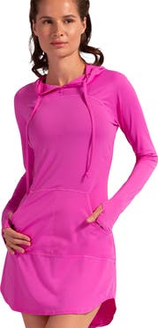 BloqUV Women's Long Sleeve Sun and UV Protection Hoodie Dress Relaxed