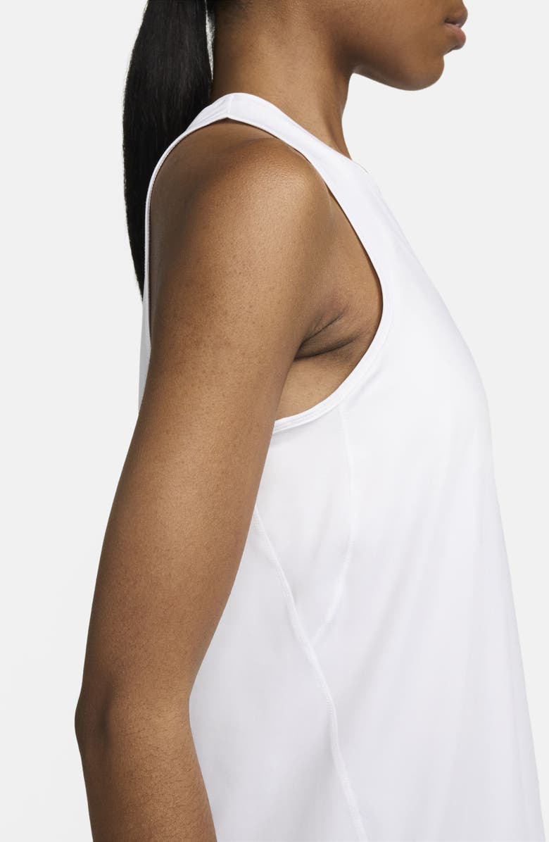 Nike One Dri-FIT Tank, Alternate, color, 100 White/Black