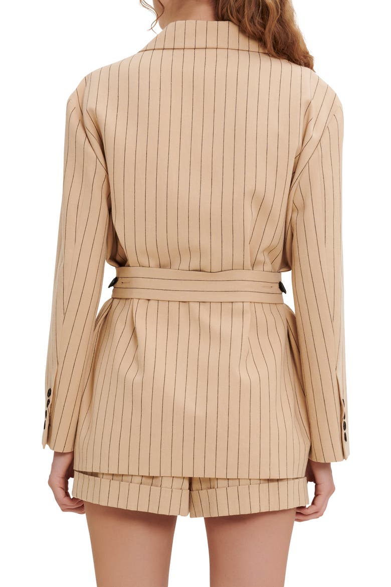 Varcel Belted Blazer, Alternate, color, BEIGE