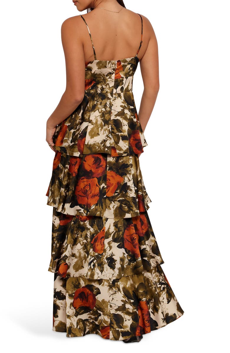 Petal & Pup Benny Floral Print Tiered Maxi Dress, Alternate, color, 