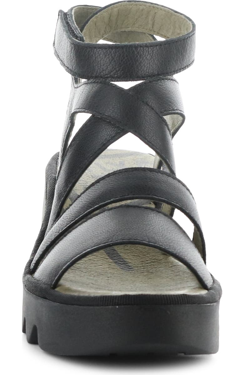 Fly London Bafy Ankle Strap Platform Wedge Sandal, Alternate, color,