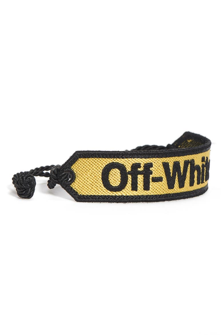 Woven Bracelet, Alternate, color, YELLOW BLACK