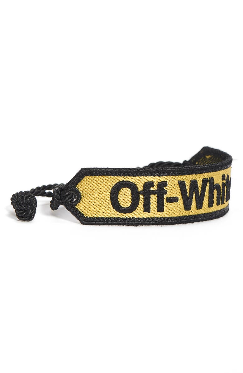 Off-White Woven Bracelet, Alternate, color, 