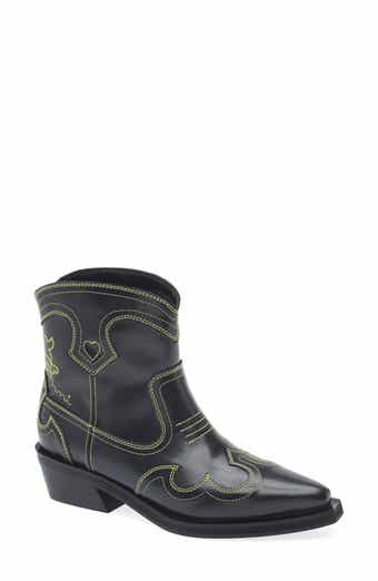 Embroidered Western Bootie