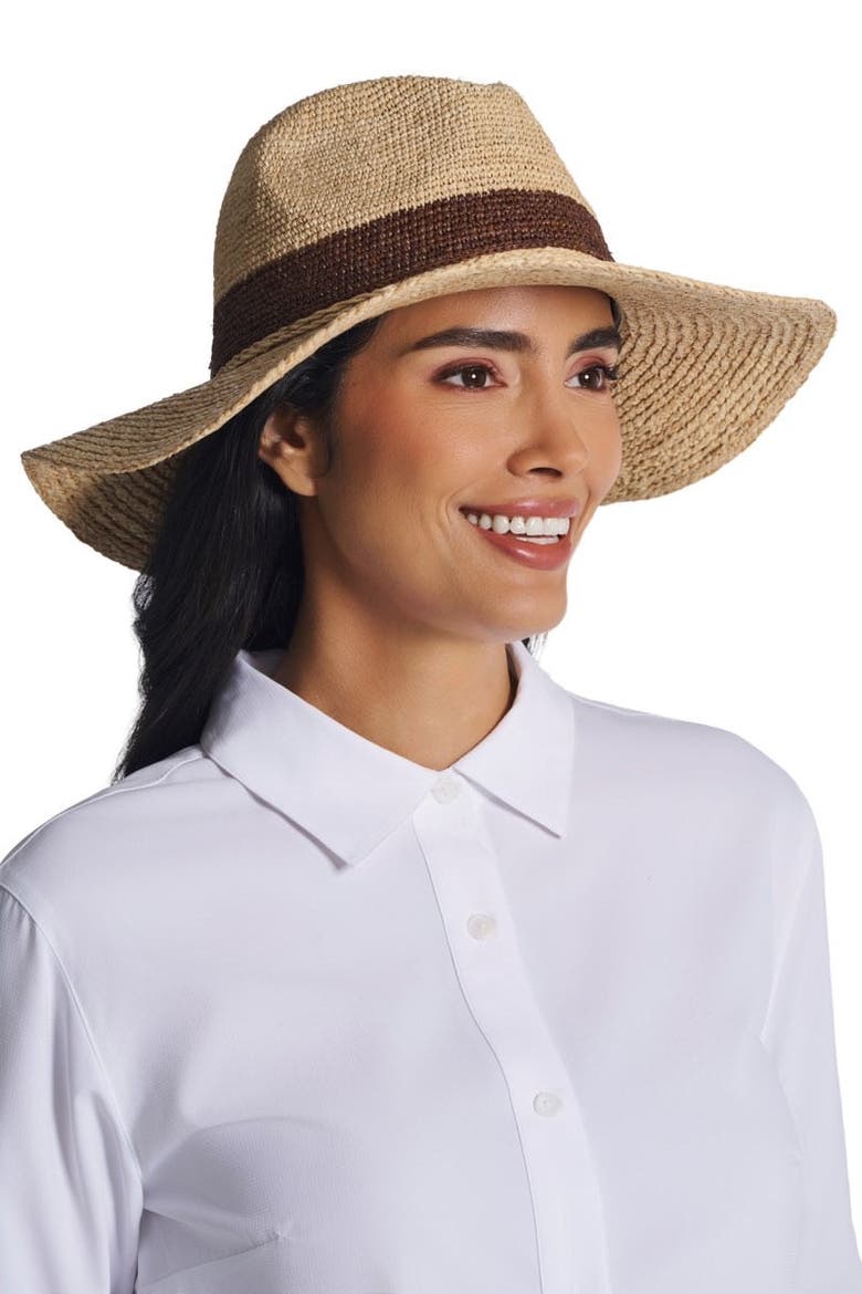 Women's Playa Crochet Fedora, Upf 50+ Sun Protection, Alternate, color, Natural