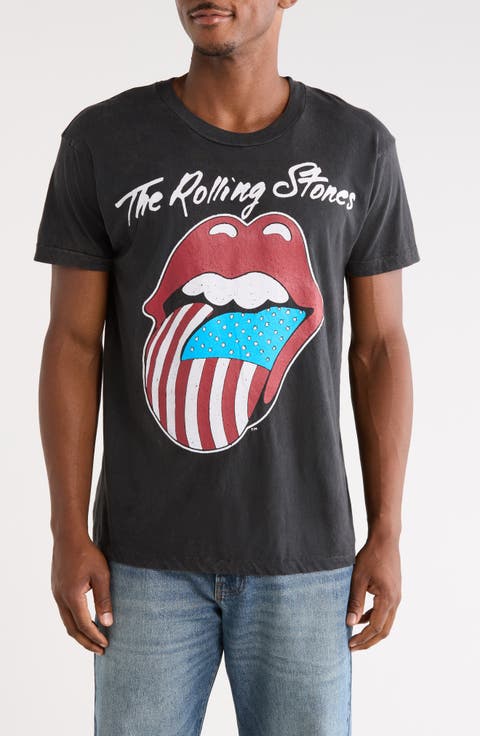 Rolling Stones USA '81 Cotton Graphic T-Shirt