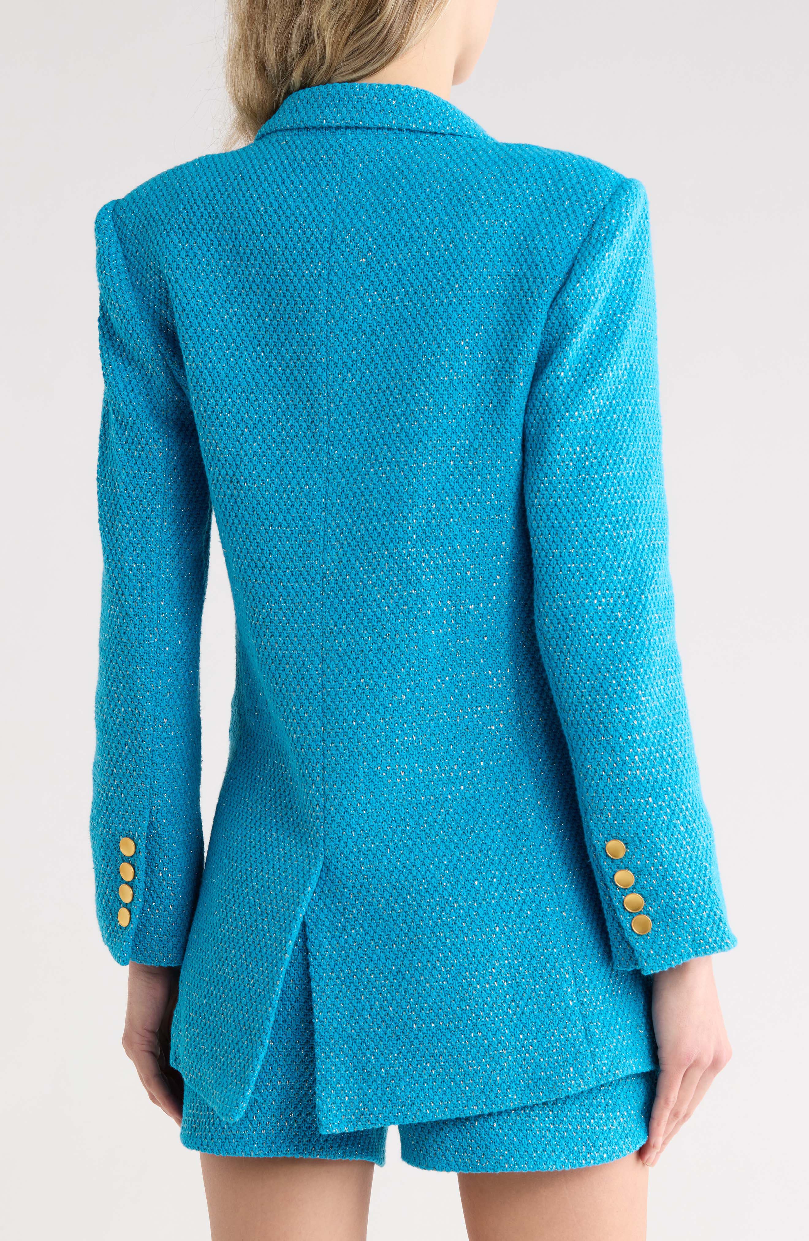 Riva Double Breasted Knit Blazer - image 4