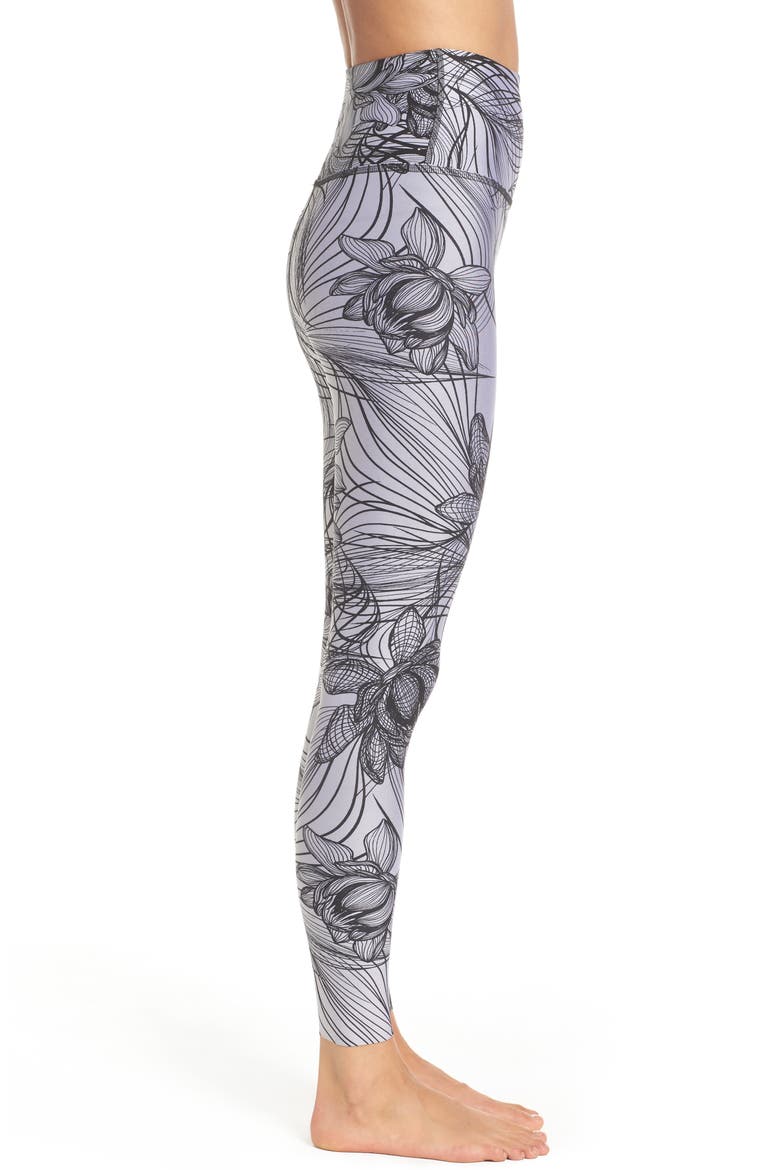 Flip It & Reverse It High Waist Leggings, Alternate, color, DIGITAL LOTUS PRINT