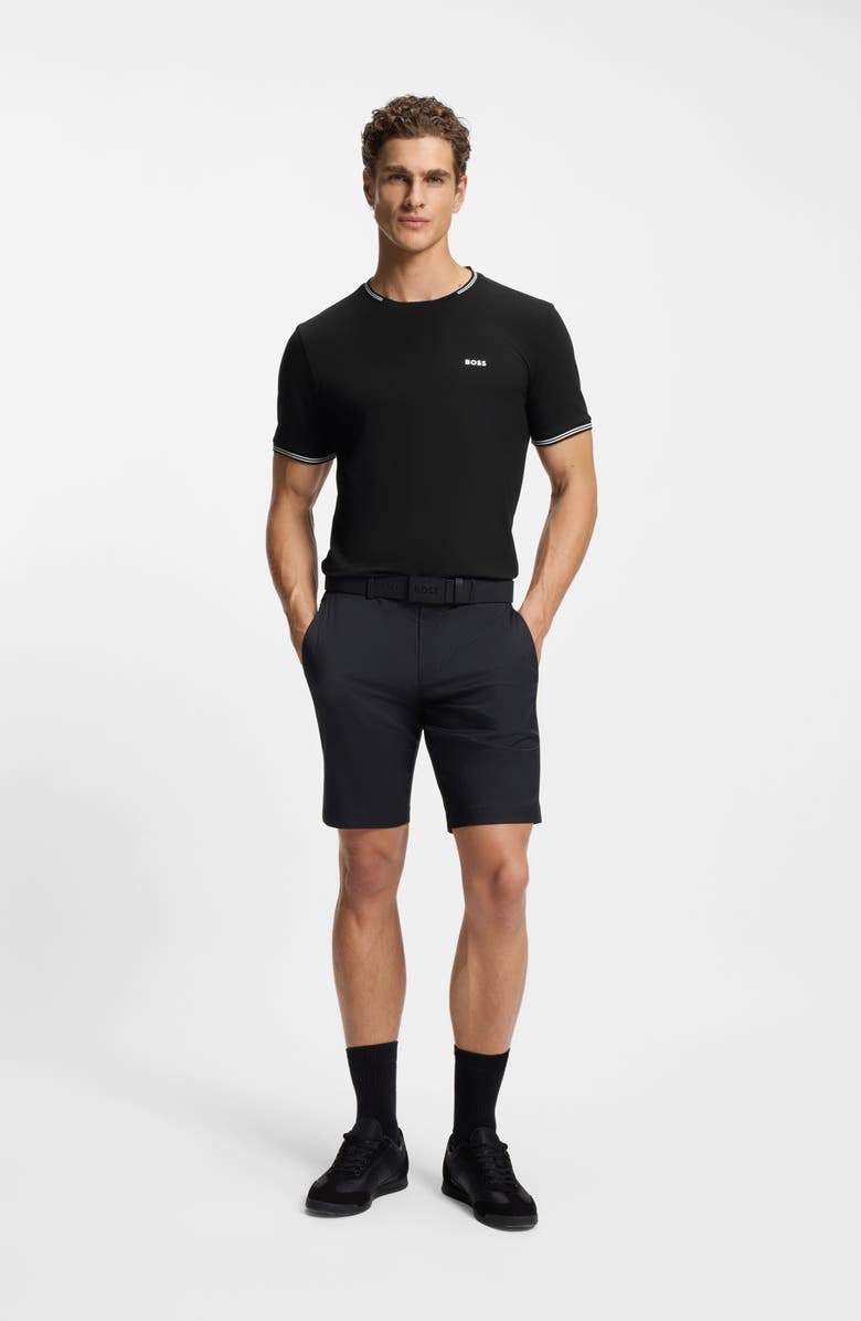 BOSS Taul Tipped Crewneck T-Shirt, Alternate, color, Black