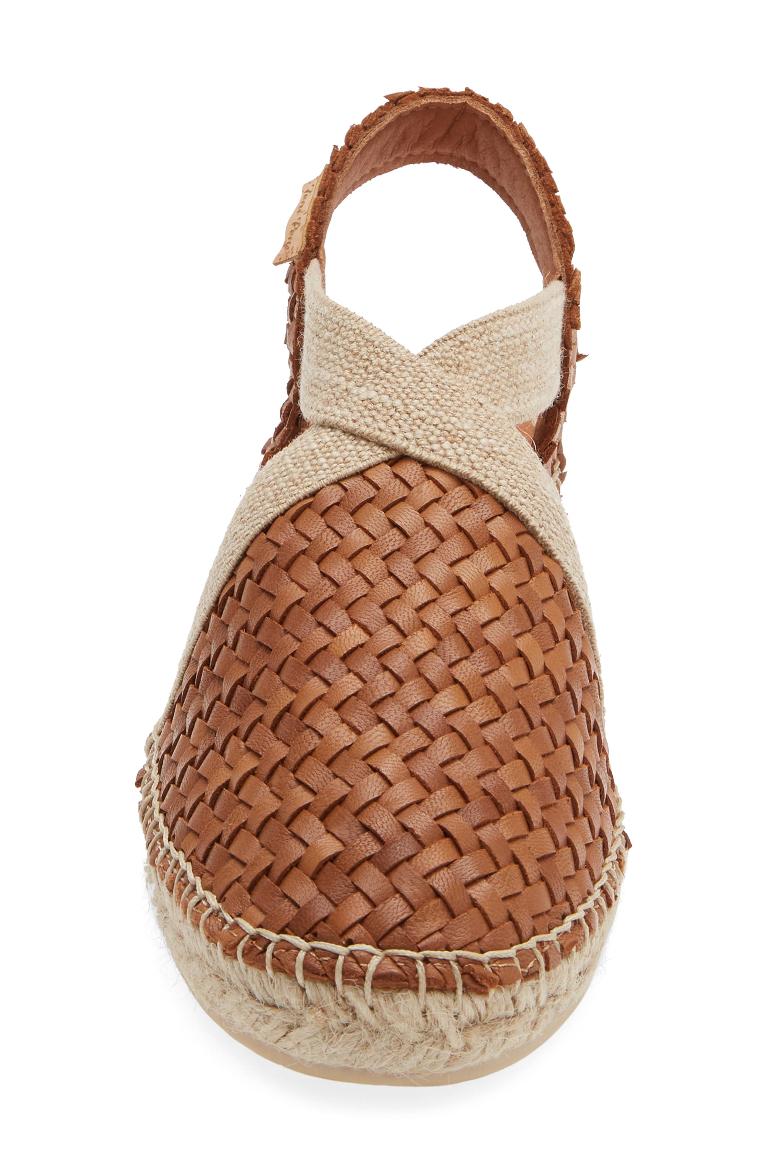 Toni Pons Siracusa Slingback Espadrille Wedge, Alternate, color, Cuiro