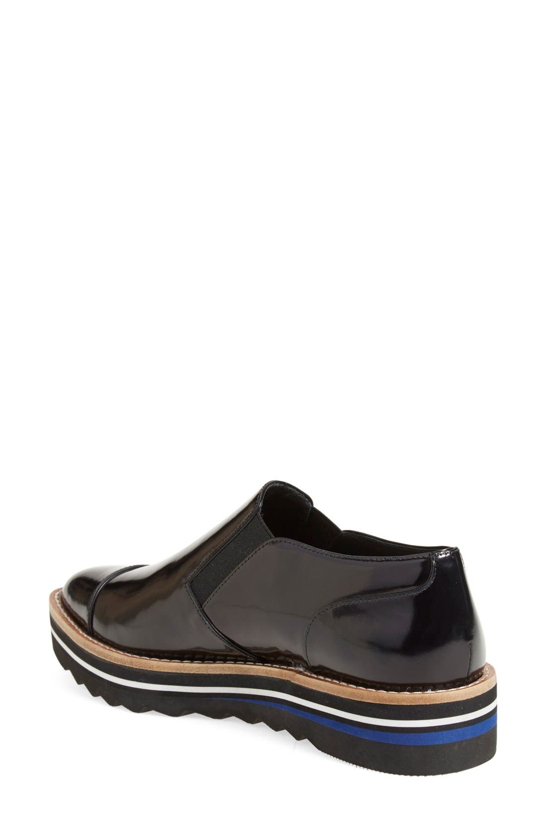 Vince 'Alona' Slip-On Almond Toe Oxford, Alternate, color, 