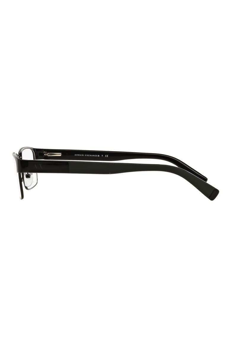 56mm Rectangular Optical Glasses, Alternate, color, BLACK