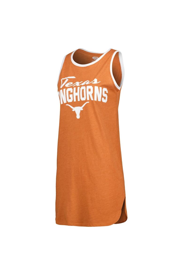 Women's Concepts Sport Texas Orange Texas Longhorns Tank Nightshirt, Alternate, color, Burnt Orange
