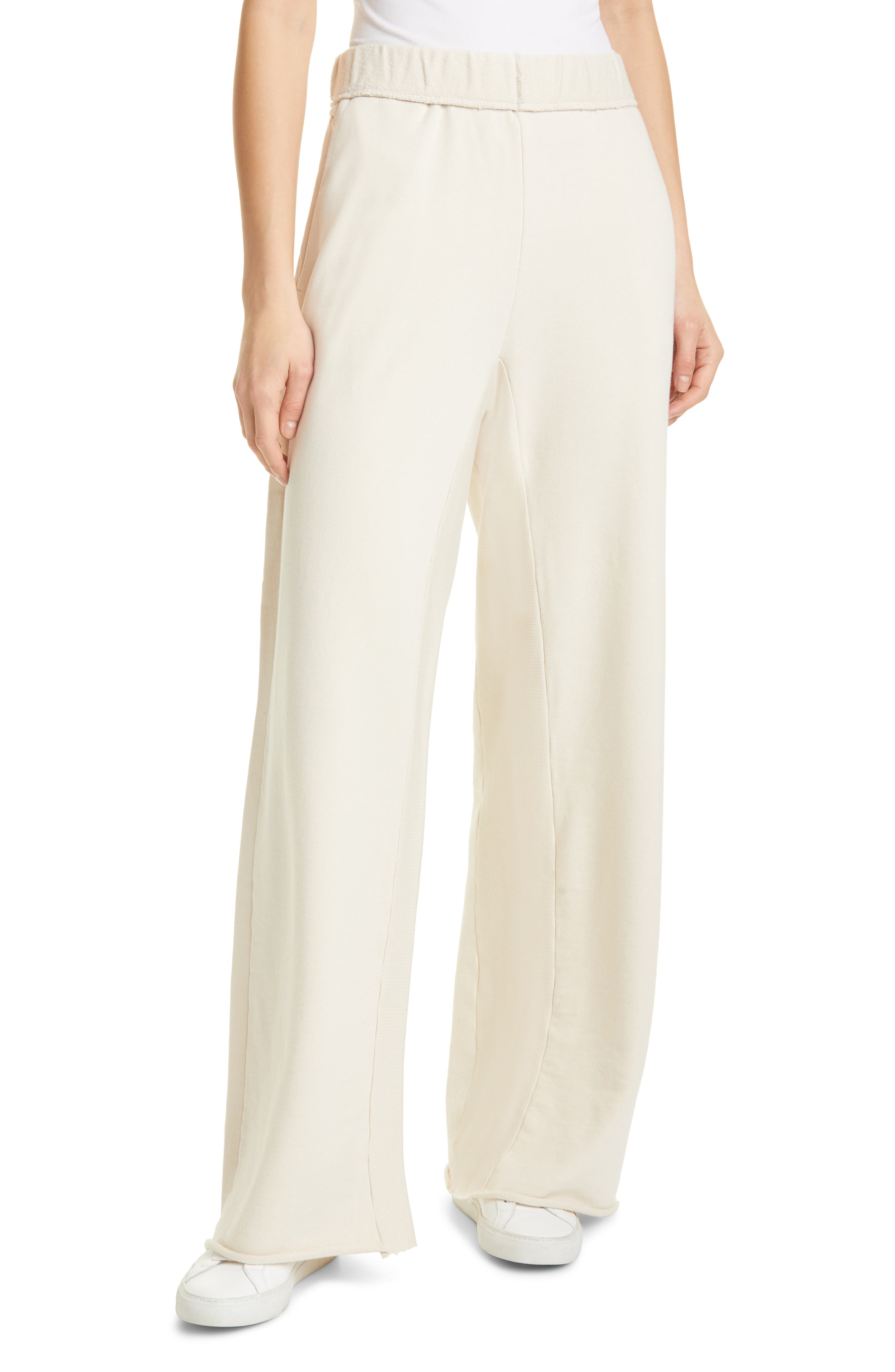 FRAME Wide Leg Organic Cotton Sweatpants (Women) | Nordstromrack