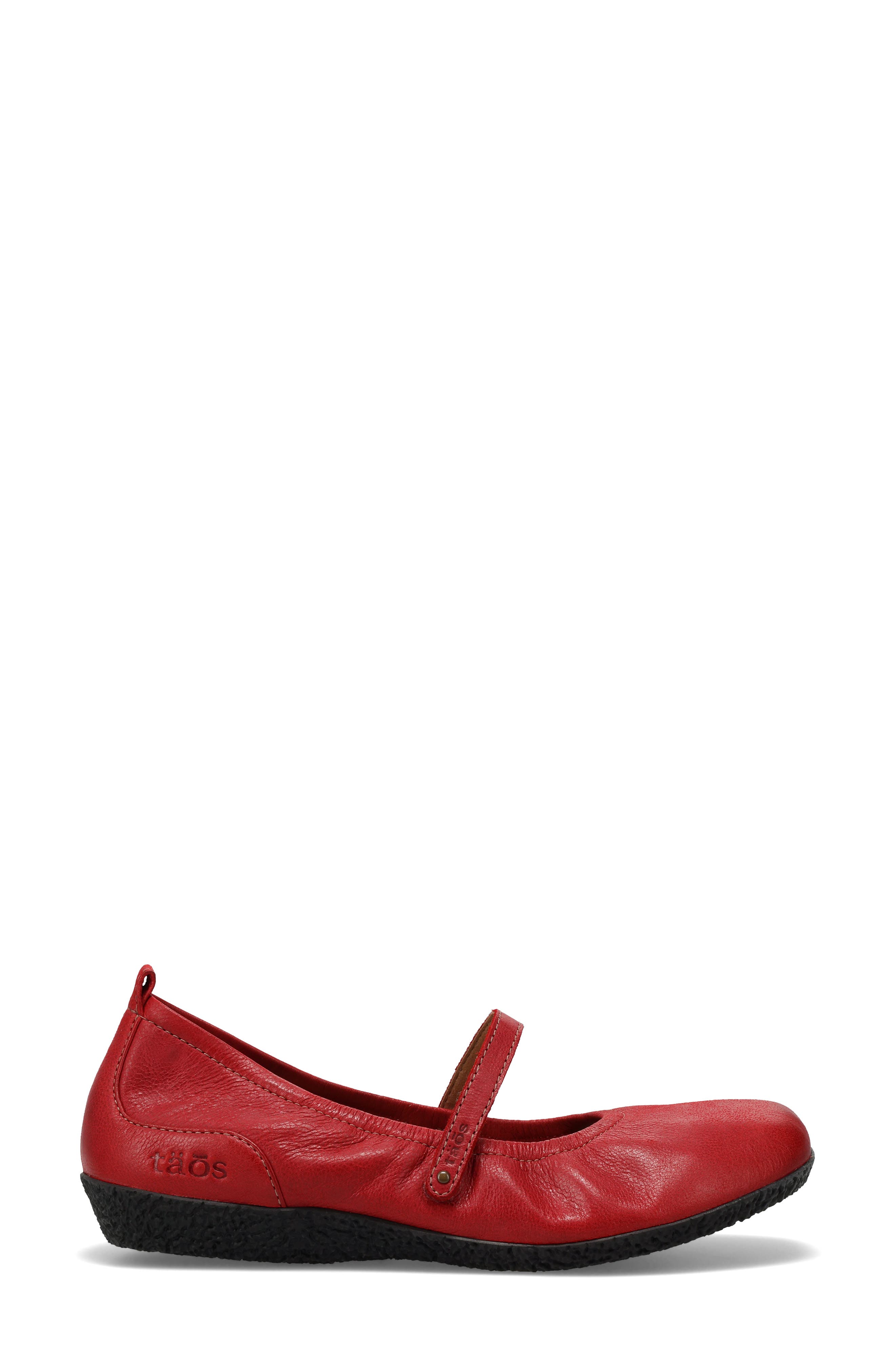 Babble Mary Jane Flat, Alternate, color, RED