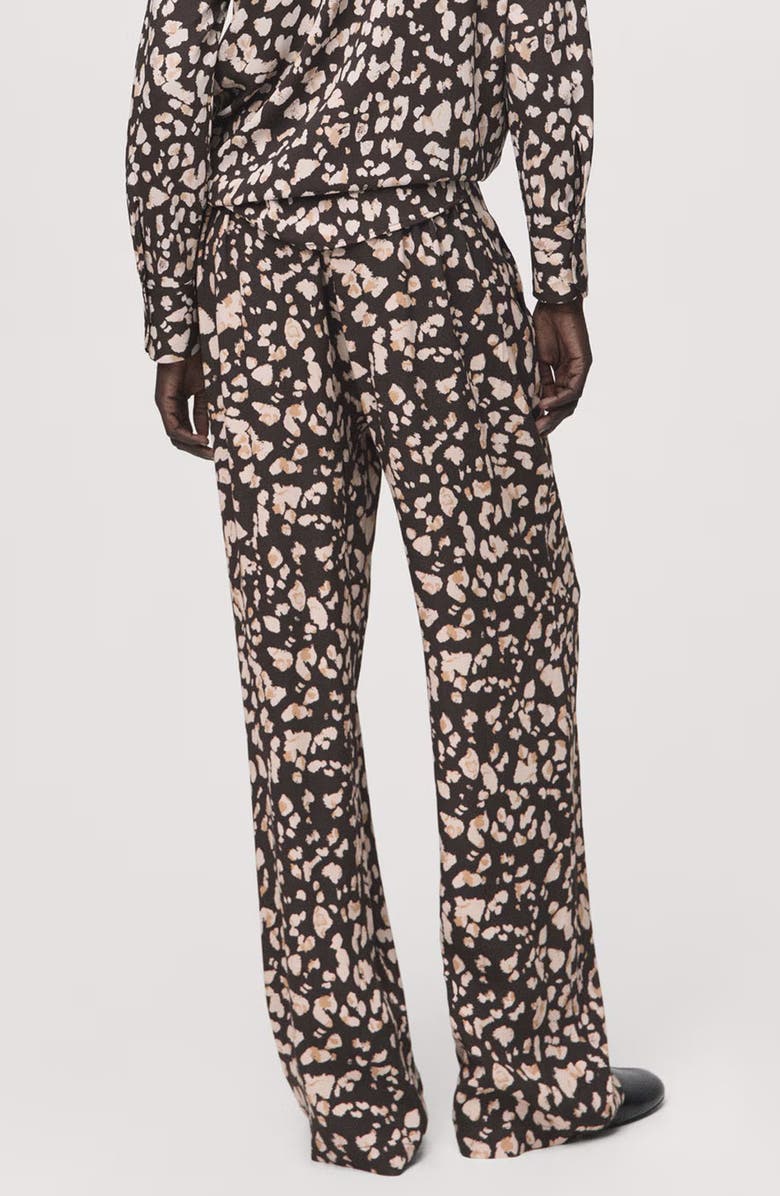MANGO Animal Print Pants, Alternate, color, 
