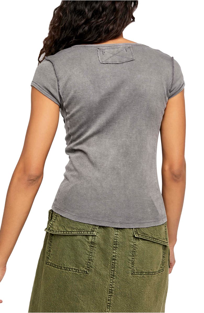 Free People We the Free Always Yours V-Neck Cotton Blend T-Shirt, Alternate, color, 