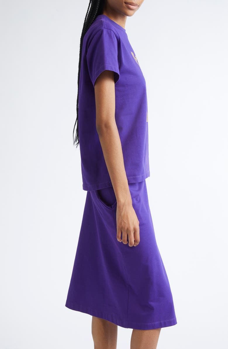 JULIE KEGELS Jony Cotton T-Shirt, Alternate, color, Purple