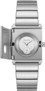 BREDA Pulse Locket Tank Bracelet Watch, 26mm x 30mm