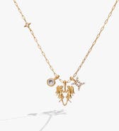 Alex and Ani Gemini Zodiac Charm Cluster Necklace