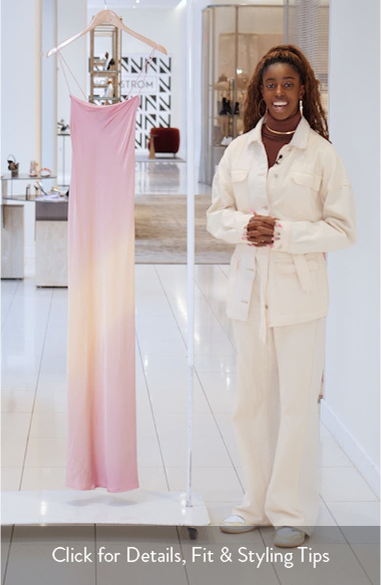 Satin Maxi Slipdress, sales video thumbnail