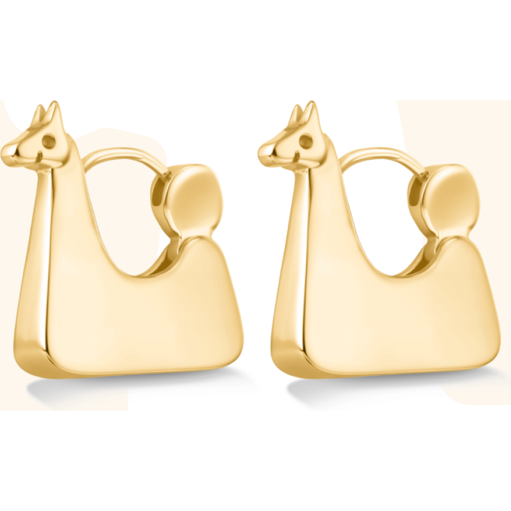 Hey Harper Llama Earrings in Gold  product