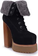 ZIGI Aden Faux Shearling Lined Platform Bootie
