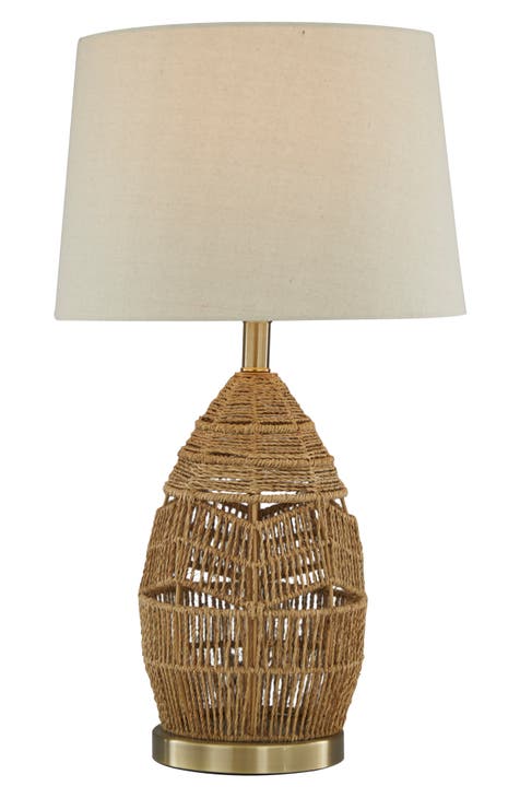 Wicker Table Lamp