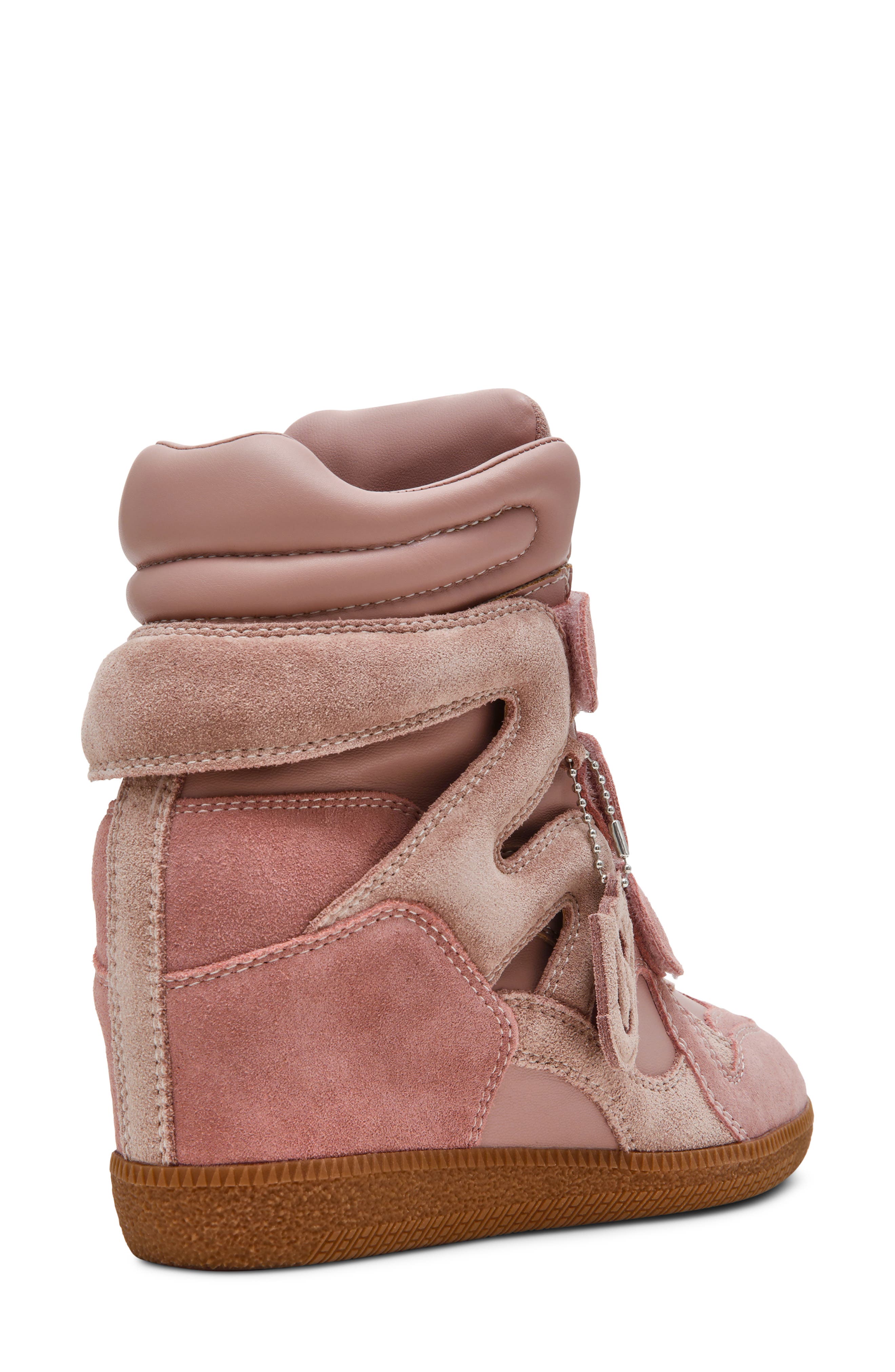Mavis Wedge High Top Sneaker, Alternate, color, PNK MULTI