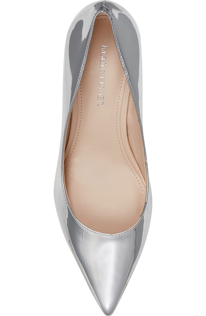 Marc Fisher Alola Pointed Toe Pump, Alternate, color, Silver