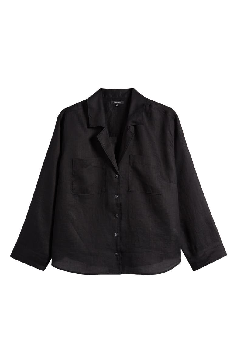 Madewell Resort Long Sleeve Ramie Shirt, Alternate, color,