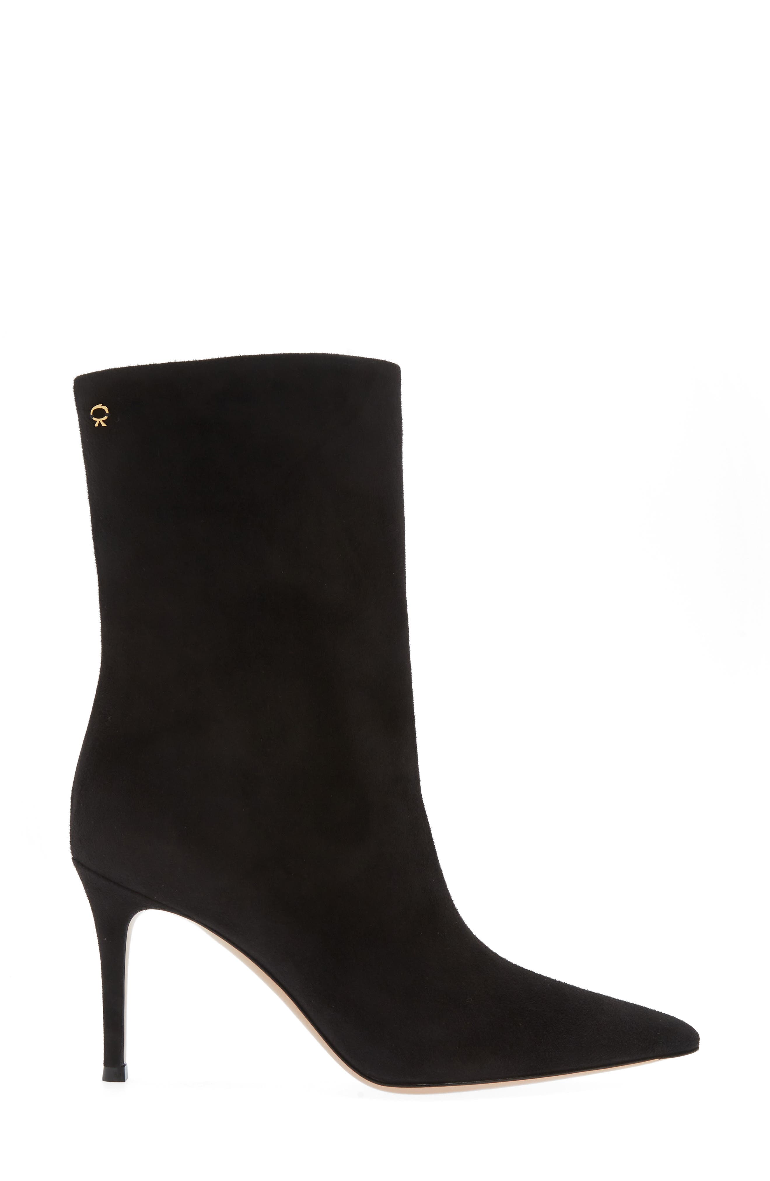 Gianvito Rossi Camoscio Stivale Pointed Toe Bootie, Alternate, color, 