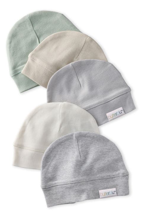 Kids' Charlie 5-Pack Organic Cotton Caps