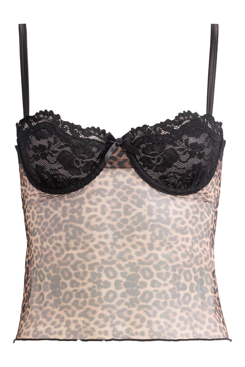 Alix Underwire Camisole, Alternate, color, LEOPARD