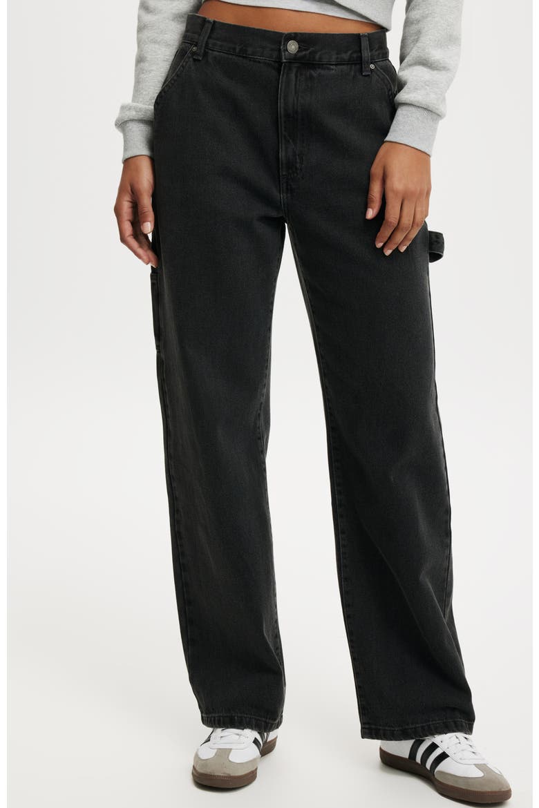 Loose Straight Jean, Main, color, Graphite Black Carpenter