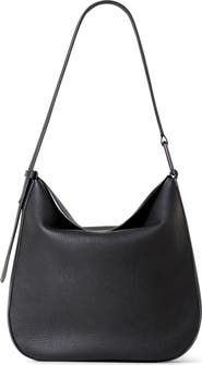 Akris Medium Anna Leather Hobo Bag