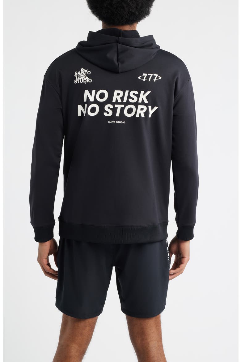 Tempo No Risk Comfort Graphic Hoodie, Alternate, color, BLACK