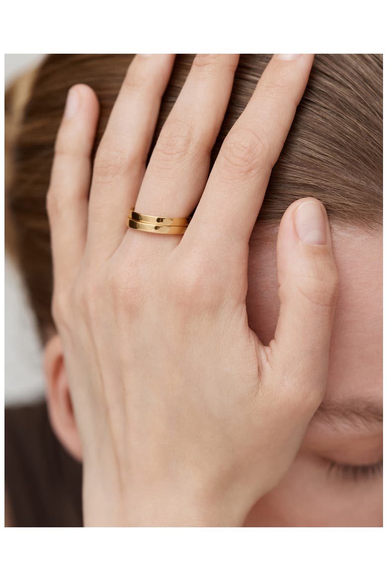 Essential Stacking Ring, Alternate, color, 18K GOLD VERMEIL