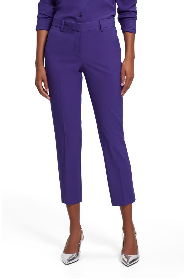 Treeca Wool Crop Trousers, Main, color, BLUE IRIS