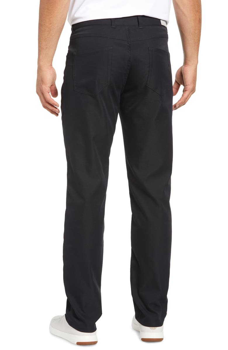 Peter Millar Regular Fit Performance Pants, Alternate, color, Black