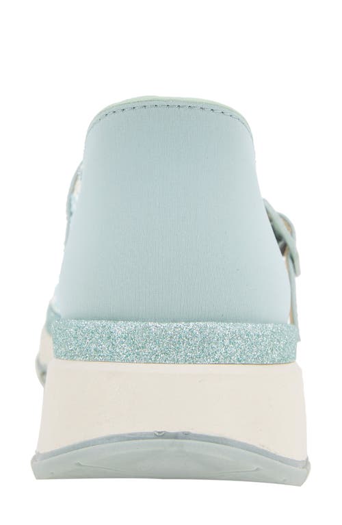 Reaction Kenneth Cole Kuerq Ez Mary Jane Sneaker In Blue Multi Knit