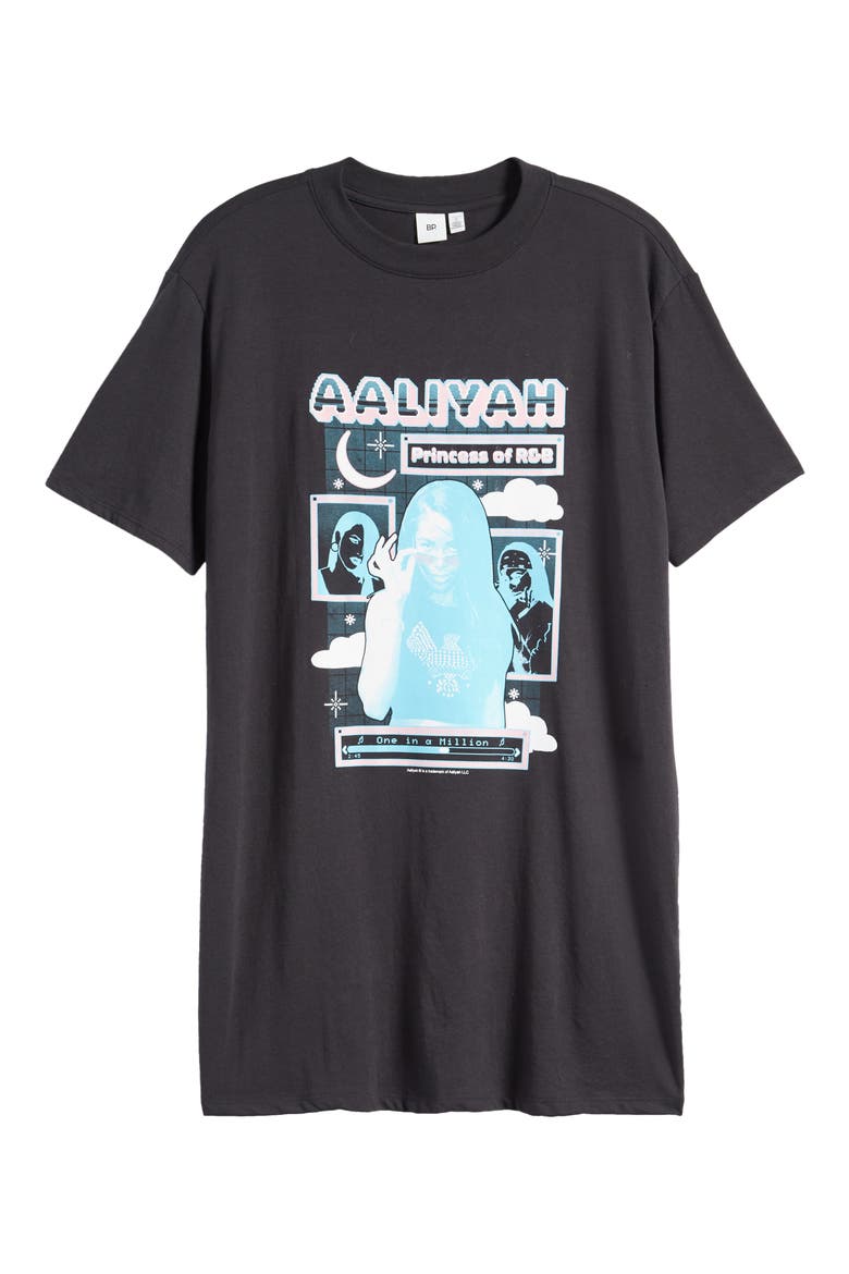 Retro Graphic Short Sleeve Sleep Shirt, Alternate, color, BLACK GRAPHIC NOSTALGIA