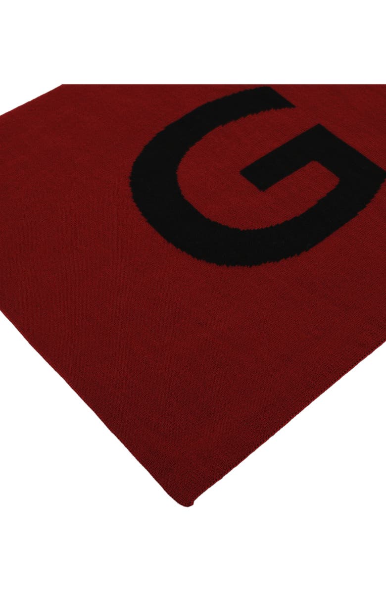 Givenchy 4G Reversible Wool Scarf, Alternate, color, Red Black