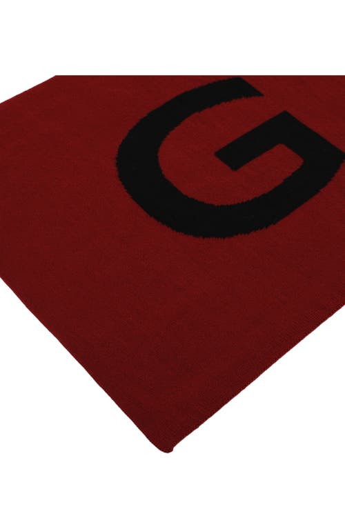 Givenchy 4g Reversible Wool Scarf In Red